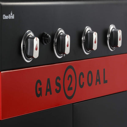 Char-Broil Gas2Coal 440 Hybrid Grill Gas Barbecue, Black