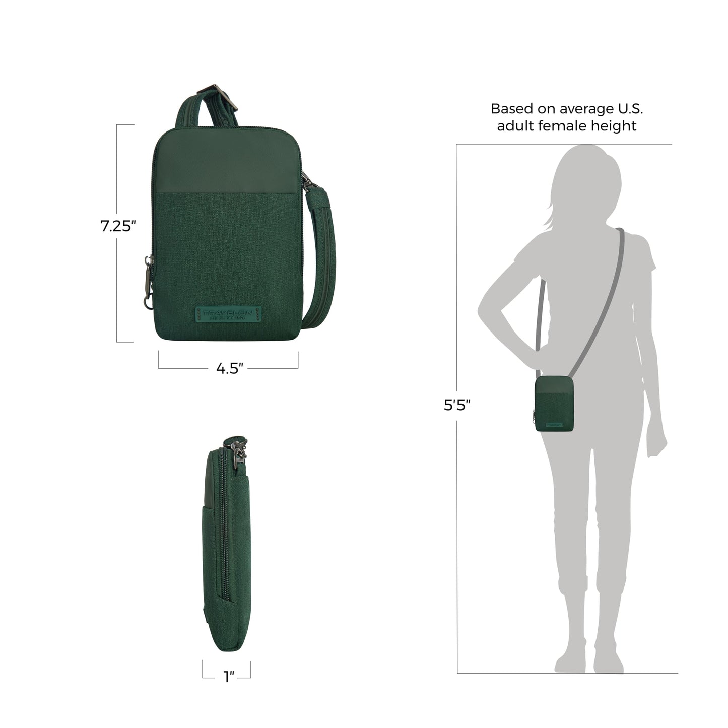 Travelon Anti-Theft Metro Stadium Mini Crossbody