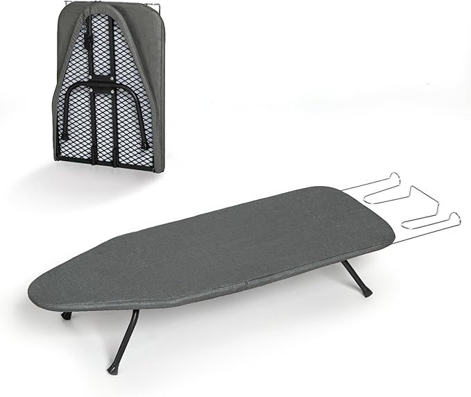 Small Ironing Board Tabletop, RAINHOL Compact Portable Iron Board Foldable