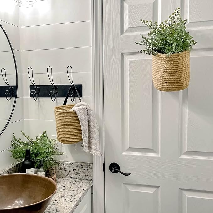 Goodpick 2pack Jute Hanging Basket