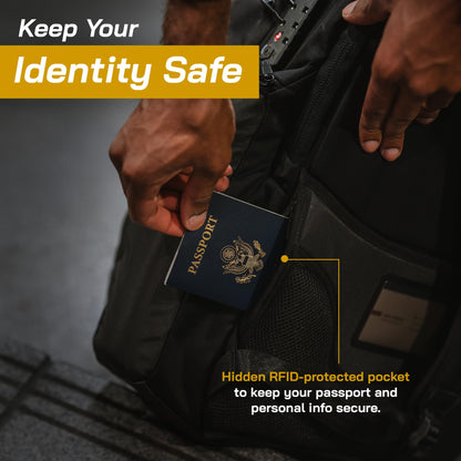 OFFGRID Made in USA EMP Proof Backpack PRO for Laptops & Devices, Military Grade Data Protection & Privacy Bag (US made)