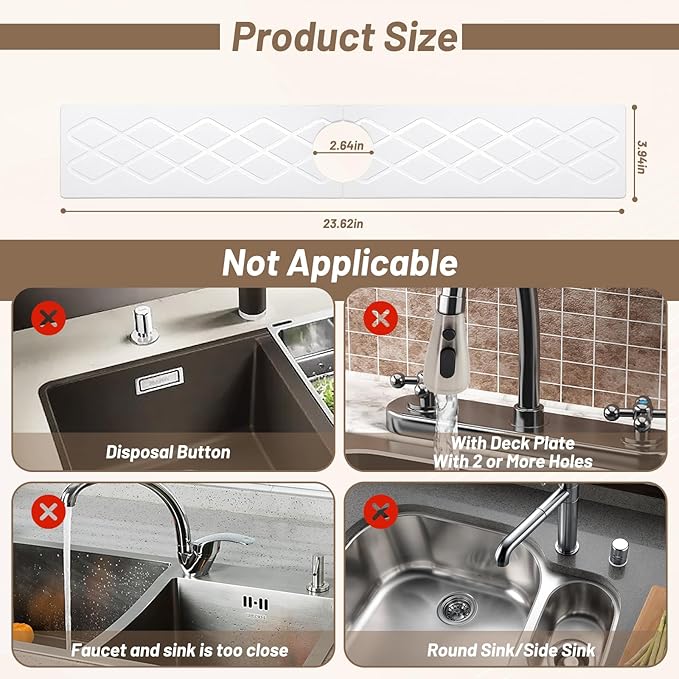 Faucet Mat for Kitchen Sink