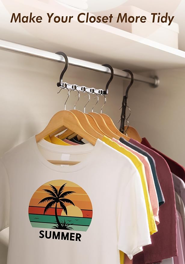 HOUSE DAY Closet Organizers and Storage 6 Pack, College Dorm Room Essentials
