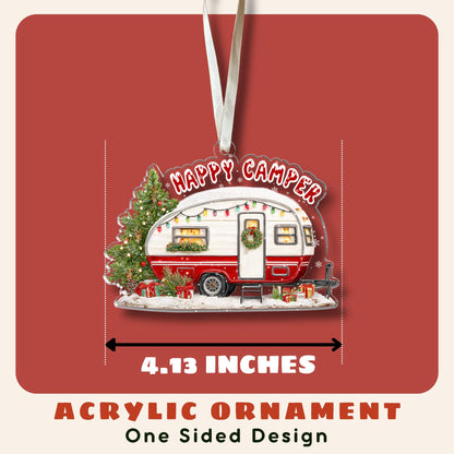TUMSHANIP Camping Ornament - Camping Christmas Ornaments, Camper Ornaments for Christmas Tree - Camping Gifts for Friends, Couples, Women - Campers Gifts - Acrylic Ornament 2025