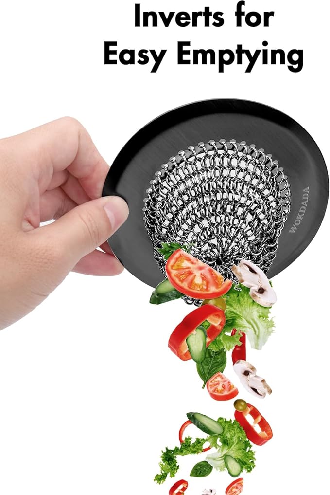 Revolutionary Kitchen Sink Drain Strainer, Patented Reversible Kitchen Sink