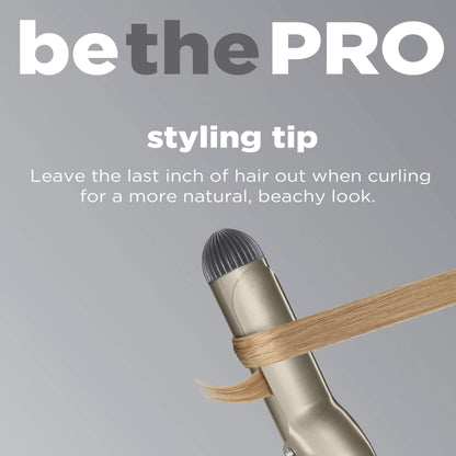CONAIR INFINITIPRO Tourmaline 1 1/2-Inch Ceramic Curling Iron, 1 ½ inch barrel produces soft waves – for use on medium and long hair
