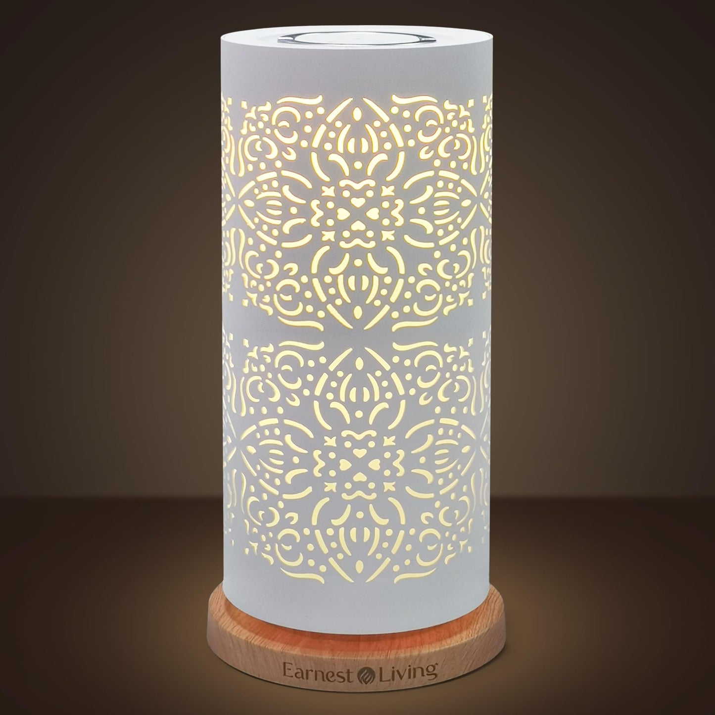 Earnest Living Essential Oil Diffuser White Ceramic Diffuser 100 ml Timers Night Lights and Auto Off Function Home Office Humidifier Aromatherapy Diffusers for Essential Oils