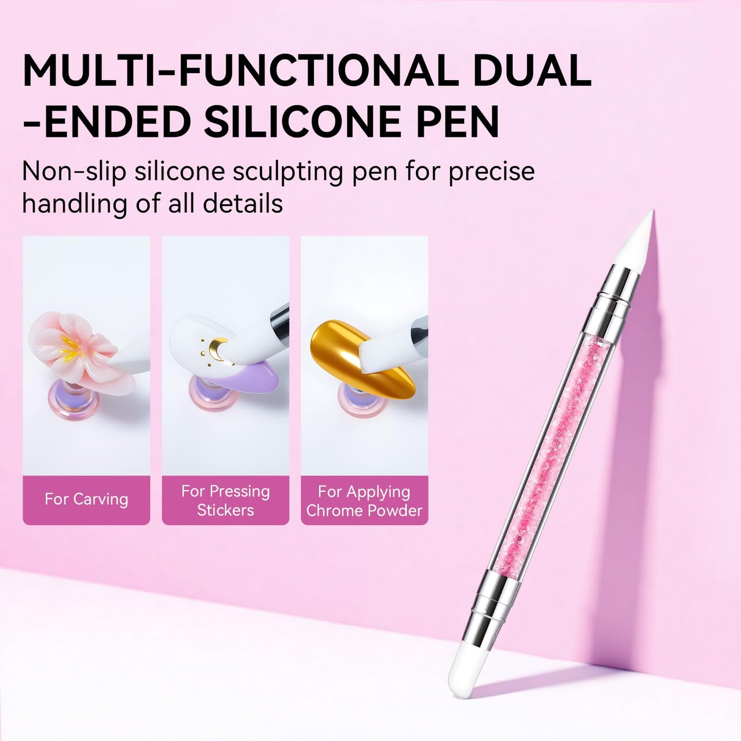 Makartt Clear Gel Builder Kit: Self-Levelling, Long Lasting Extension Hard Gels for Strengthener, Broken Nails Repair Gel Kit with Paper Forms, Dual forms, Nail File and Dual-End Brush 1.06 oz