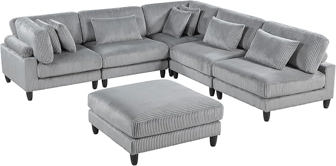 Lexicon 120 Inch Modular Sectional Sofa