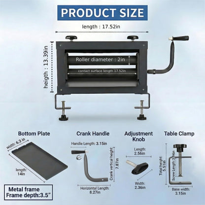 Upgraded Clothes Wringer – Adjustable Hand Crank Laundry Wringer, Heavy Duty Portable for Multi-Scene Use: Towels, Chamois, Off-Grid, RV Camping & Emergency, Dual Knob Design for Easier Operation