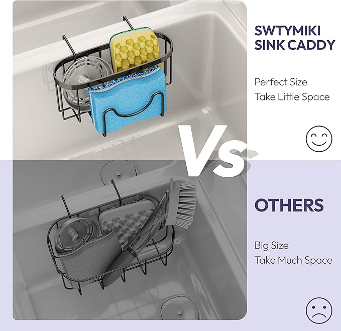 SWTYMIKI Sponge Holder for Kitchen Sink