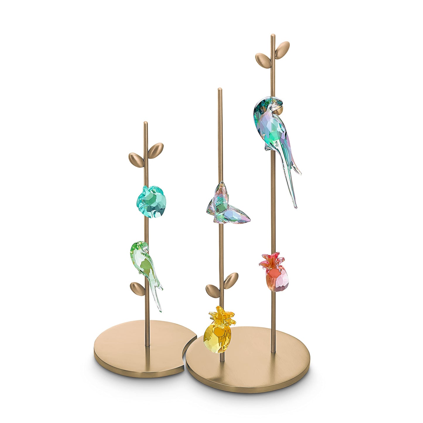 Swarovski Jungle Beats Andoki Decorative Stand, Brushed Metal with a Champagne Gold-Tone Finish, Small, for Displaying Magnets, Part of The Jungle Beats Collection