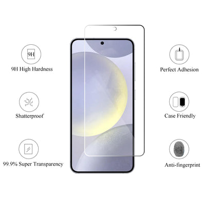 Ailun Screen Protector for Galaxy S22+/S22 Plus 5G 6.6 Inch Display 3Pack + 3Pack Camera Lens Tempered Glass Fingerprint Unlock 0.25mm Clear Anti-Scratch Case Friendly [Not For S22 Ultra]