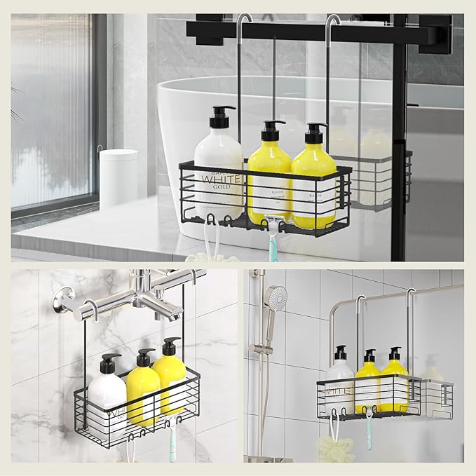 DELLAN Hanging Shower Rack, Shower Organizer Hanging