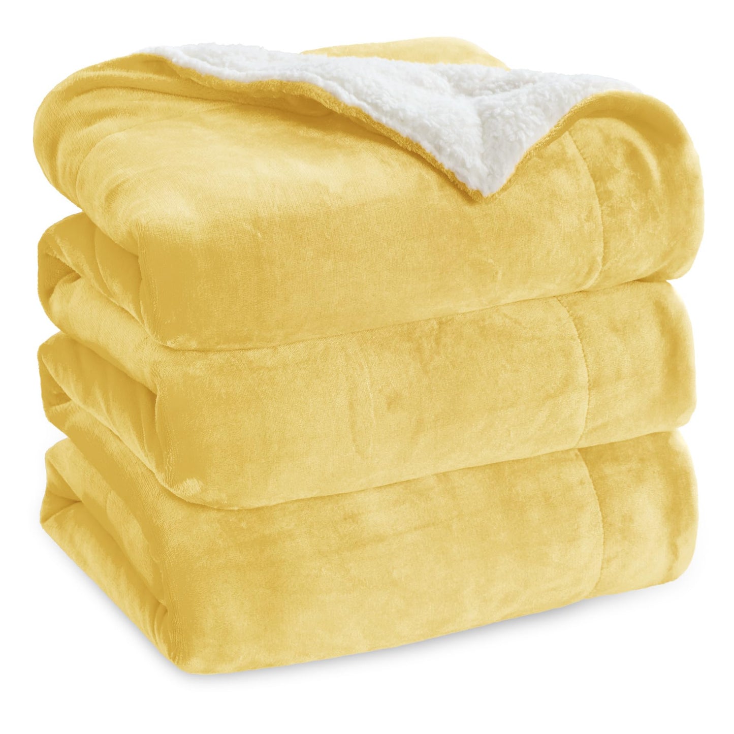 Bedsure GentleSoft Sherpa Fleece Blankets Queen Size for Bed - Thick and Warm, Soft Fuzzy Plush Queen Blanket for Winter, Grey, 90x90 Inches