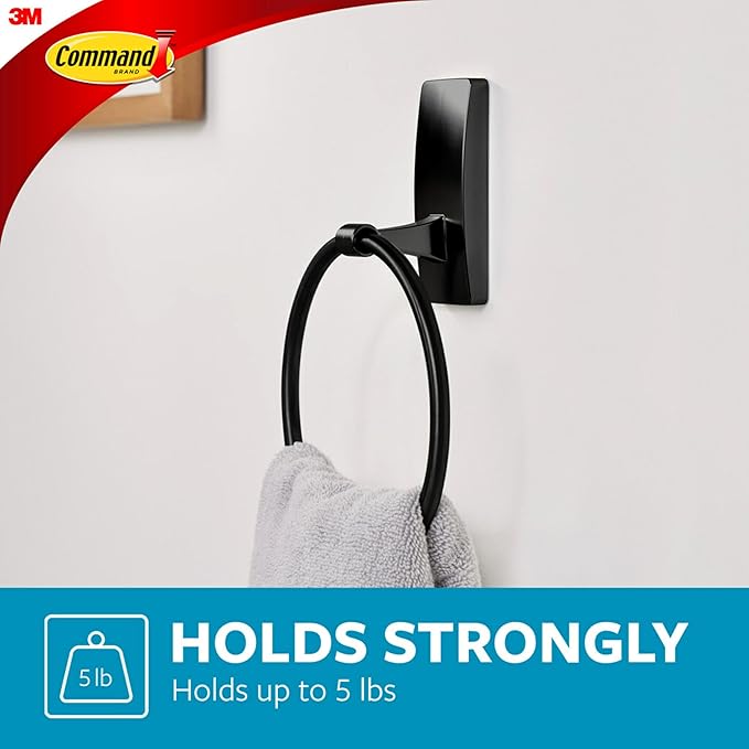Command Hand Towel Holder Matte Black