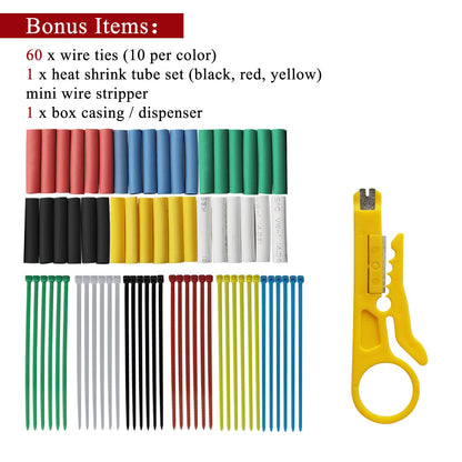 Electrical Wire,PVC Electric Wire -XINWANG 20awg 0.5 mm² wire 6 Colours (Each Colour 23ft) Stranded Wire Made of Tinned Copper Wire Hook up Wire Kit