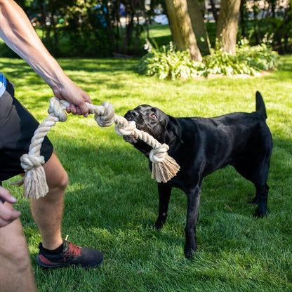 Fida Dog Rope Toys for Large Dogs, 92cm Indestructible Dog Toys for Tug of War, 100% Natural Cotton Chew Toy for Boredom, Pulling, Teeth Cleaning
