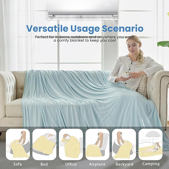 OIGAE Cooling Blanket for Hot Sleepers