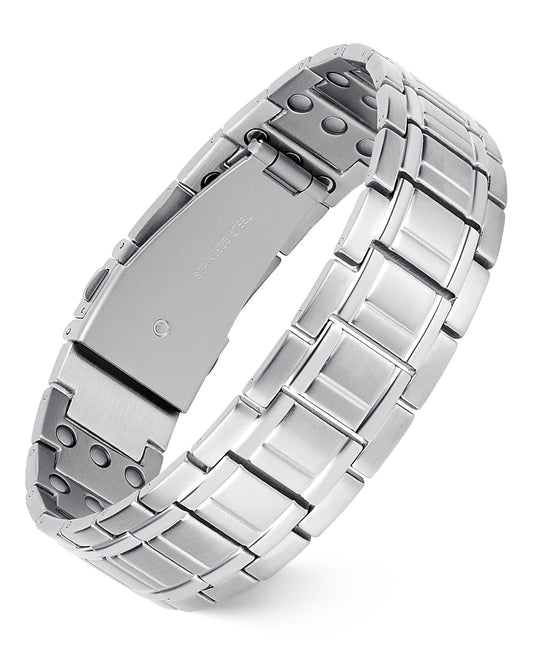 Jecanori 3X Magnetic Bracelets for Men Stainless Steel Bracelets With Adjustable Sizing Tool Gift