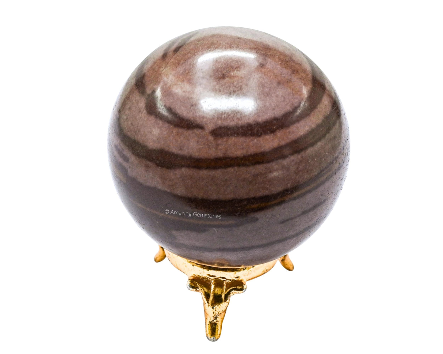 Amazing Gemstone Narmada Stone Crystal Ball with Stand - 2.5" Inches Large Crystal Sphere Meditation Balls for Witchcraft and Decorative Balls