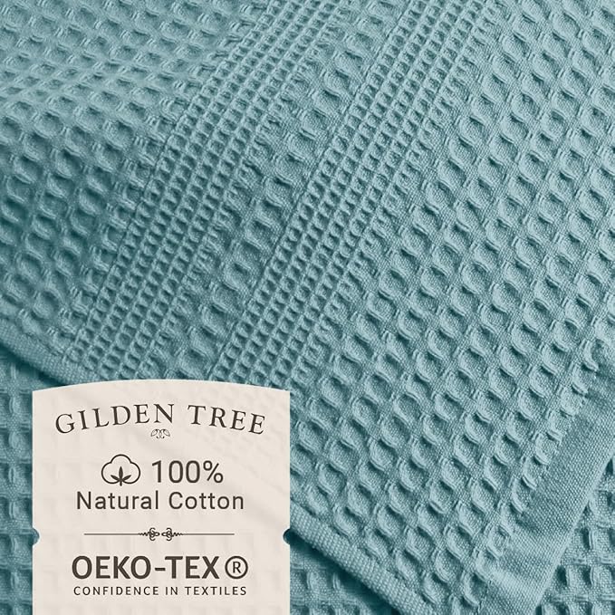 GILDEN TREE Waffle Bath Sheet Large Bath Towels Quick Dry Thin Body Towels