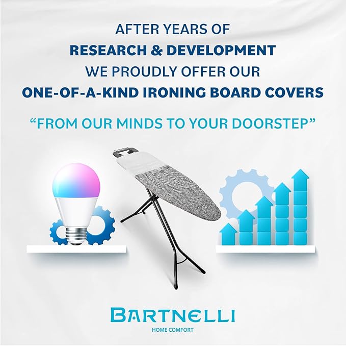 Bartnelli Ironing Board Cover and Pad, Made in Europe