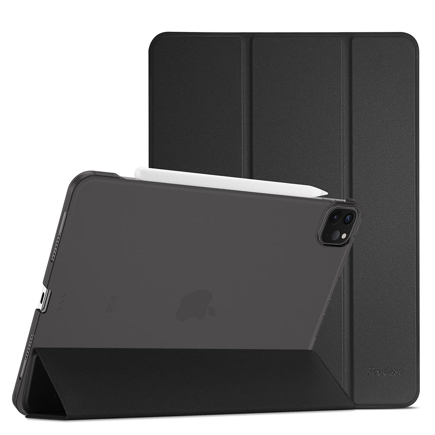 ProCase Case for iPad Pro 12.9" 6th/5th/4th/3rd Gen/iPad Air 13" (M3/M2), Cover for iPad Pro 12.9 Inch 2022 2021 2020 2018/ iPad Air 13 Inch 2025 2024, Slim Stand Hard Back ShellBlack