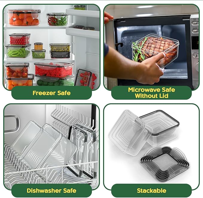 44 Pcs Food Storage Containers