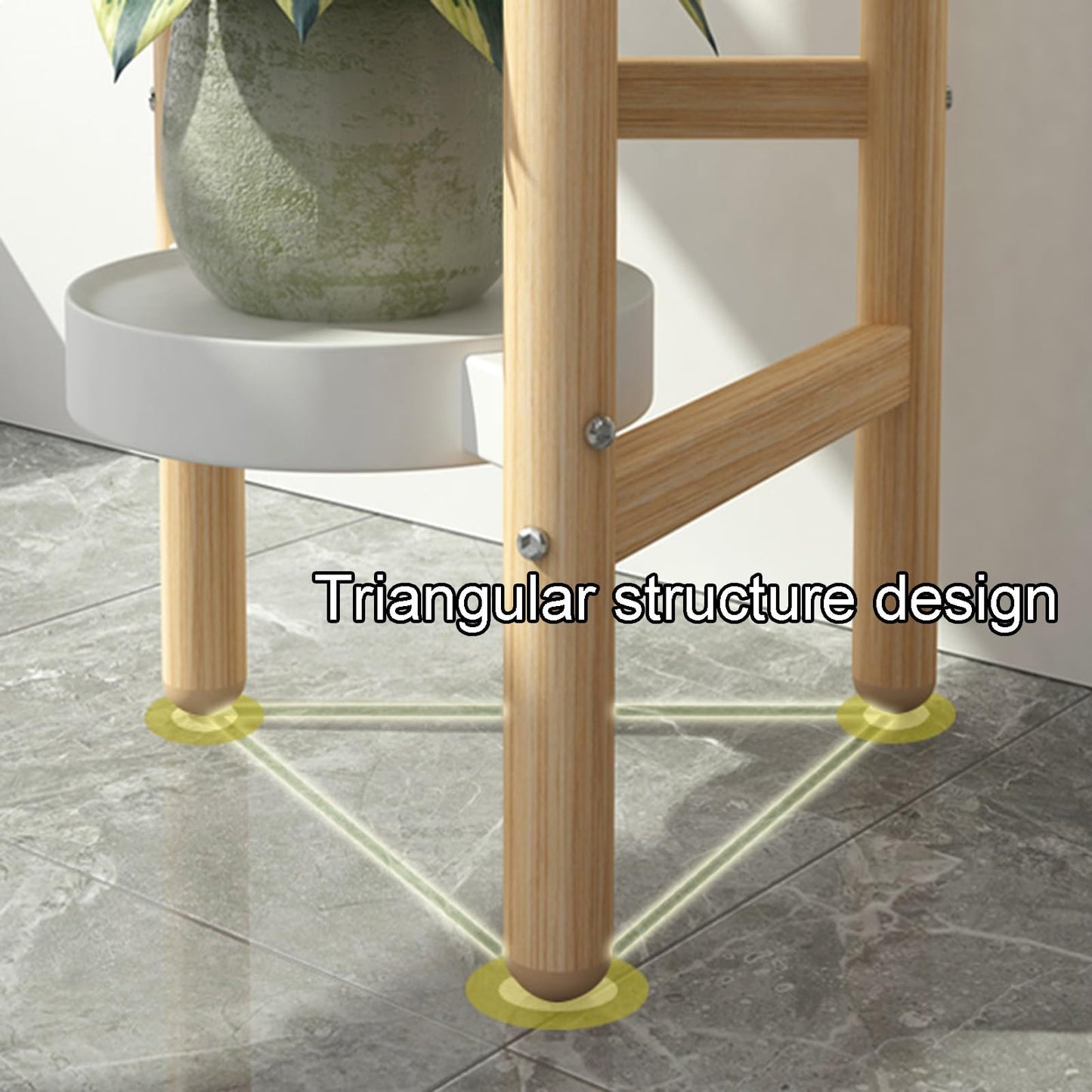Yajuer Plant Stand Outdoor, Corner Tierd Metal Flower Shelf Pot Holder, 4 Tier Metal Plant Shelf for Living Room(Black)
