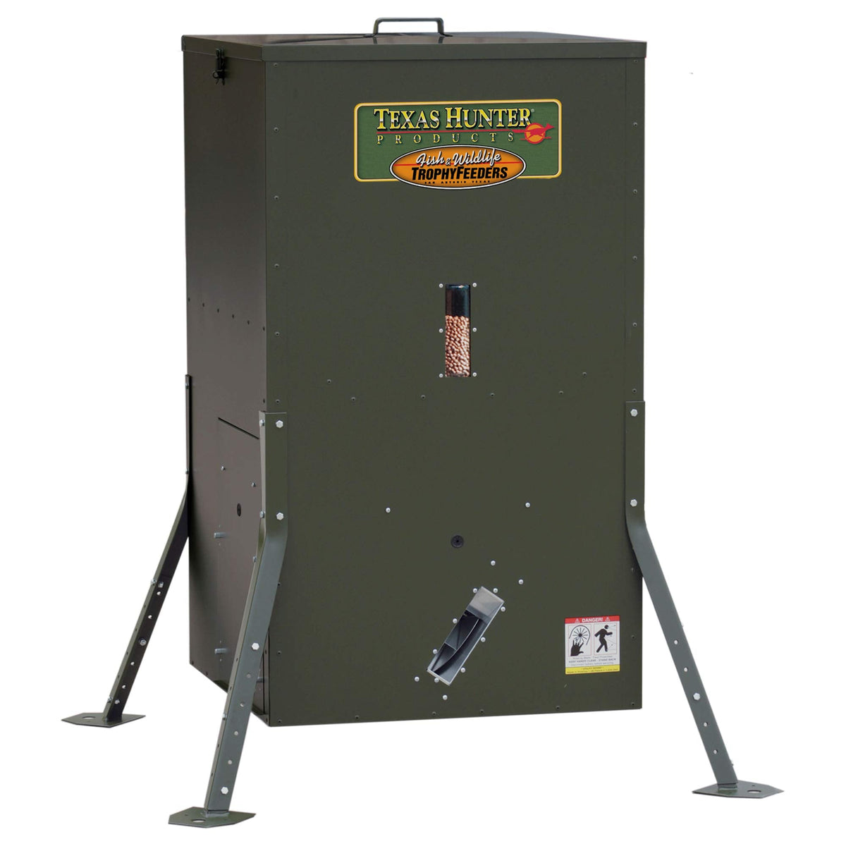 Texas Hunter Directional Fish Feeder w/Adjustable Legs - 175 lb. Fish Feed Capacity - Model DF300AL