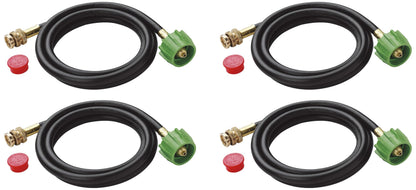 Weber Adapter Hose Q-Series and Gas Go-Anywhere Grills, 6-Feet, Black (Pack of 4)