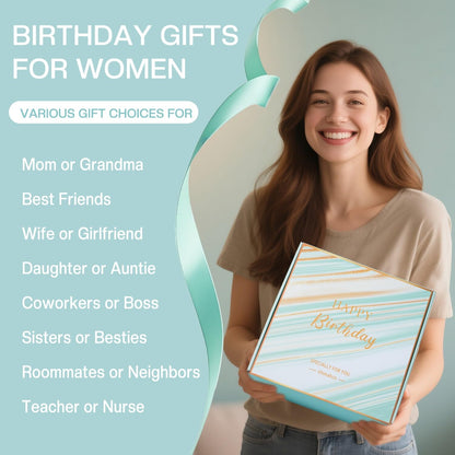 Birthday Gifts for Women Friendship, Birthday Gift Basket for Women Mom Sister Best Friend Her Wife Girlfriend Daughter Aunt Coworker Boss, Unique Bath Sets Self Care Relaxing Spa Gift Baskets