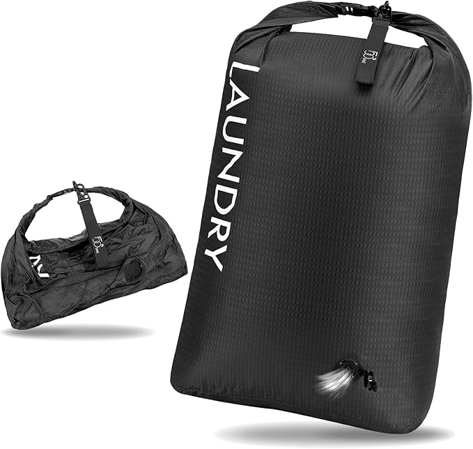 Compression Laundry Bag for Travel, Dirty Clothes Travel Laundry Bags,