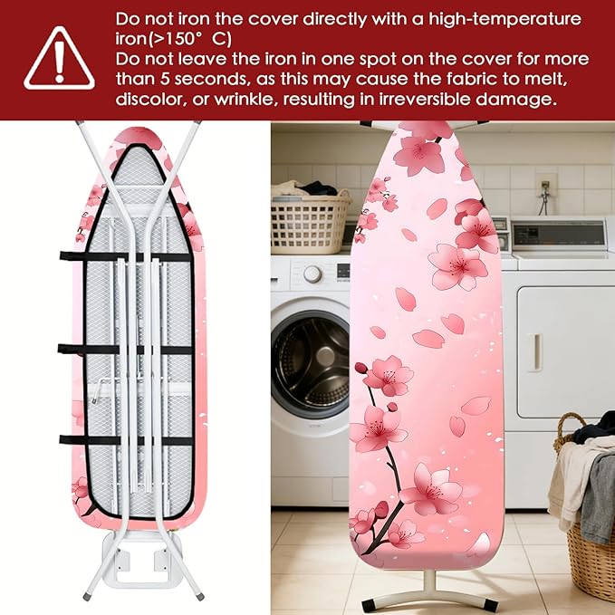 Nuxovilar Ironing Board Cover Needle Cotton 15x54 Inches | Ironing Board Cover