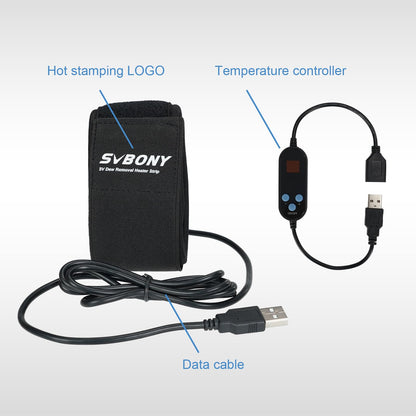 SVBONY Astro Power Management Box & Dew Protection Kit, SV172 320mm & 430mm Dew Heaters Bundle with SV241 Pro Astronomical Telescope Power Management Box, Remote Control for Astrophotography