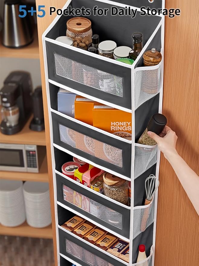 JARLINK Over the Door Organizer Storage, 5 shelf Hanging Organizer