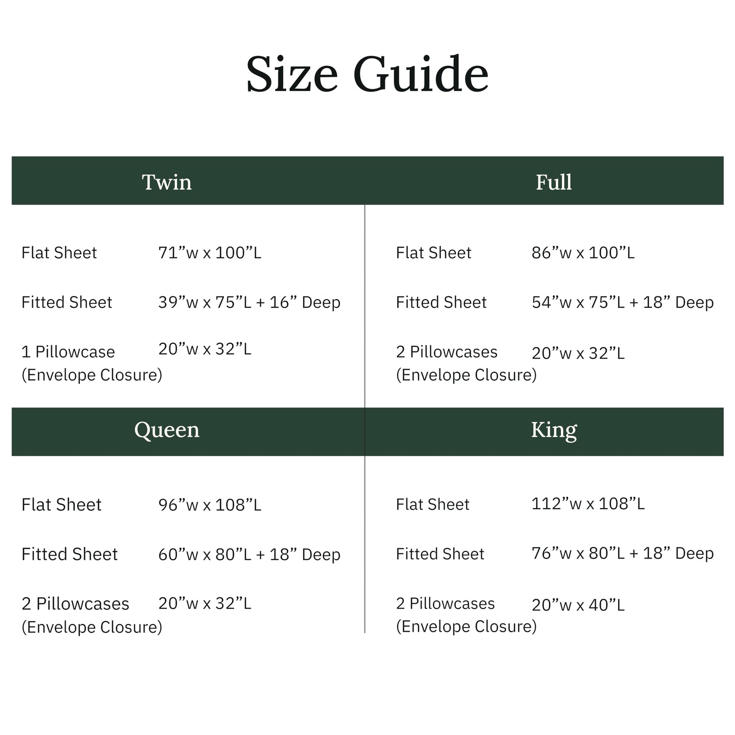 California Design Den Flannel Bed Sheets King Size Set - Made in Portugal 100% Cotton, Thick, Velvet Soft 4-Piece Flannel King Sheet Sets, Triple-Brushed with Extra Deep Pockets - Dark Green