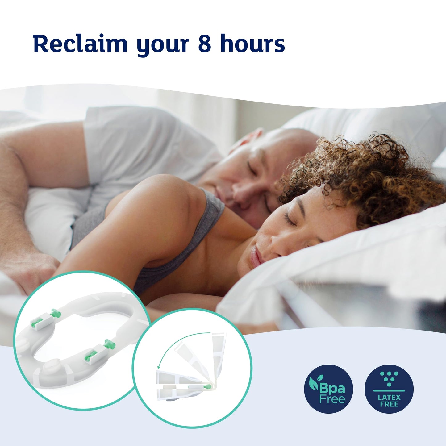 Snoreeze Anti Snoring Oral Device - Adjustable mouthguard, Snore Stopper Mouthpiece, Sleep aid to Reduce snoring & Sleep Apnoea for Men & Women
