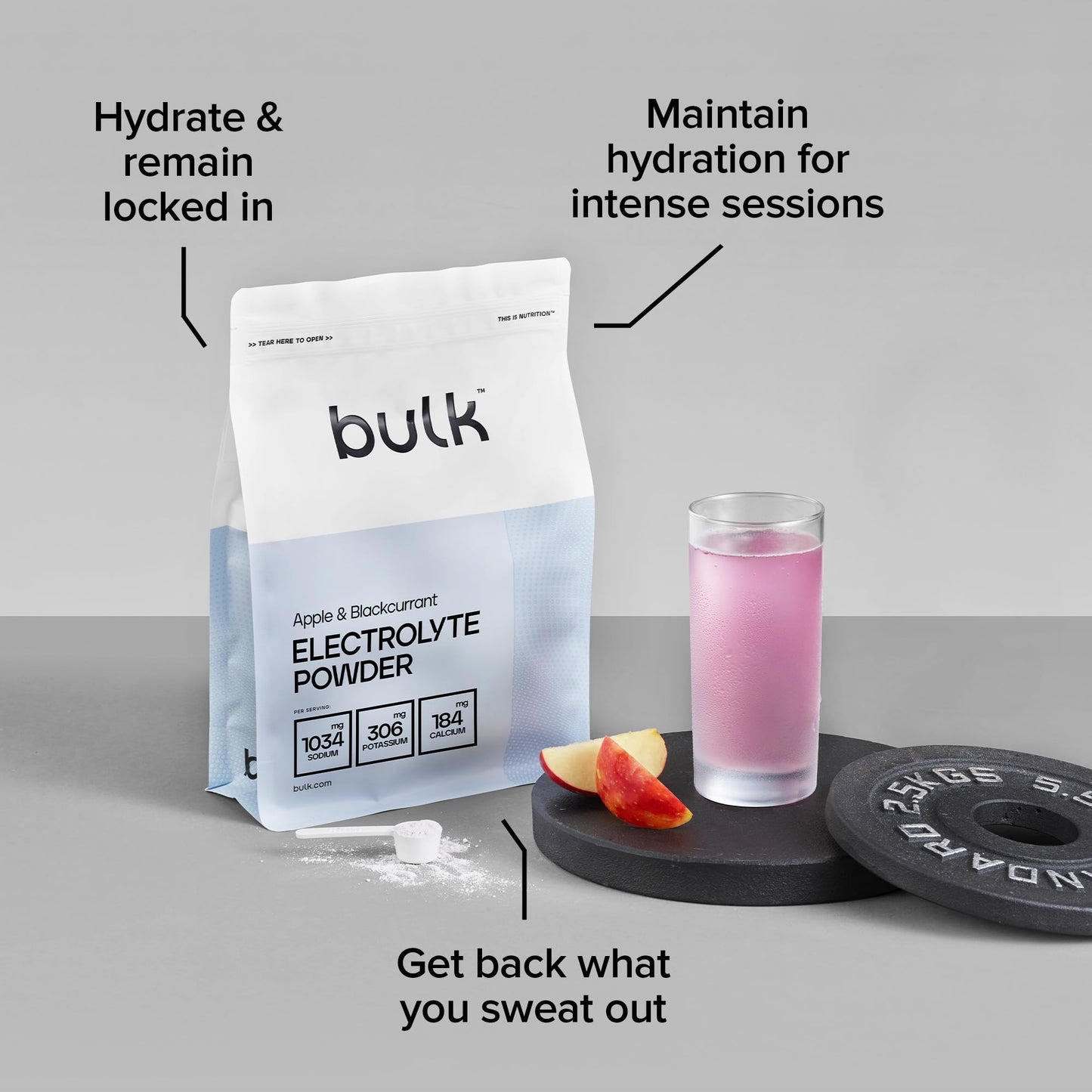 Bulk Electrolyte Powder, Unflavoured, 500 g, Packaging May Vary