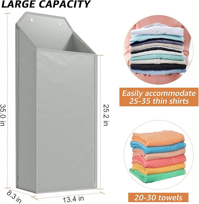 MaxGear Hanging Laundry Hamper, Over the Door Hamper