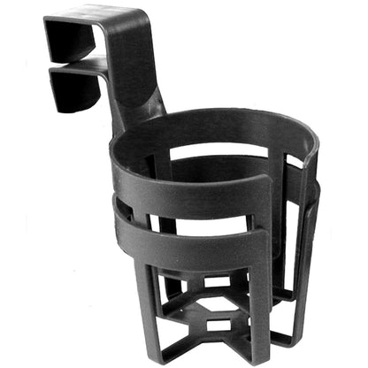 Custom Accessories Large Plastic Cup & Beverage Holder, Black, 44oz (3.5L), Pack of 2