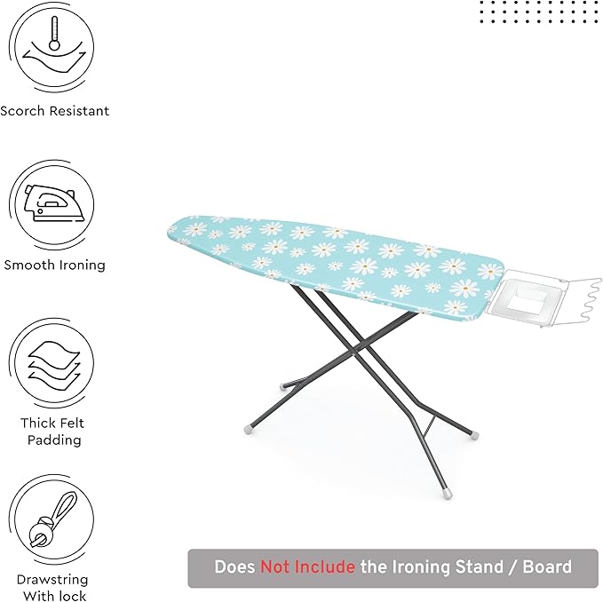 Encasa XO Ironing Board Cover and Pad 42"x14"