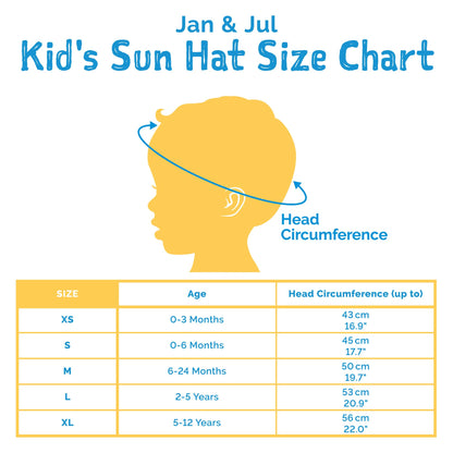 JAN & JUL Cotton Foldable Baby Newborn Sun-Hat for Girl with Strap (S: 0-6 Months, Red Poppy)