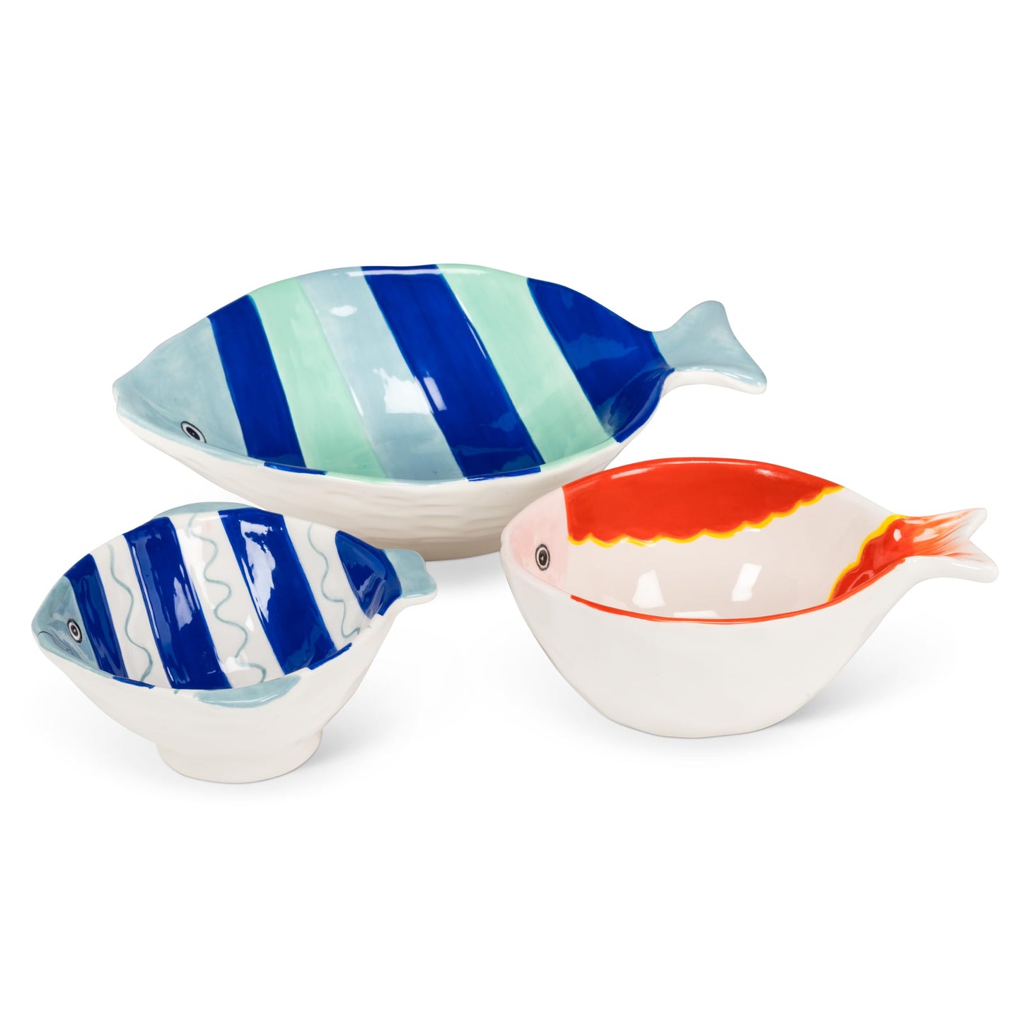 Abbott Collection Medium Striped Fish Bowl
