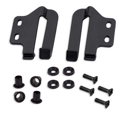 HolsterBuilder 1.75" Holster Speed Clips - Belt Clip for Outlaw OWB Holsters - Adjustable Cantt for Leather, and Hybrid Holster - Quick Clip High-Grade Material with Hardware