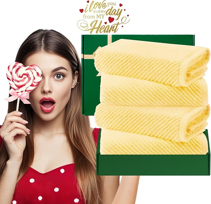 VOOVA & MOVAS Yellow Hand Towels