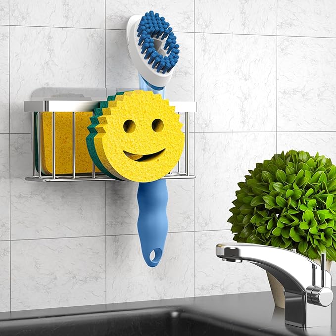 Sponge Holder Smiley Face, Sink Caddy
