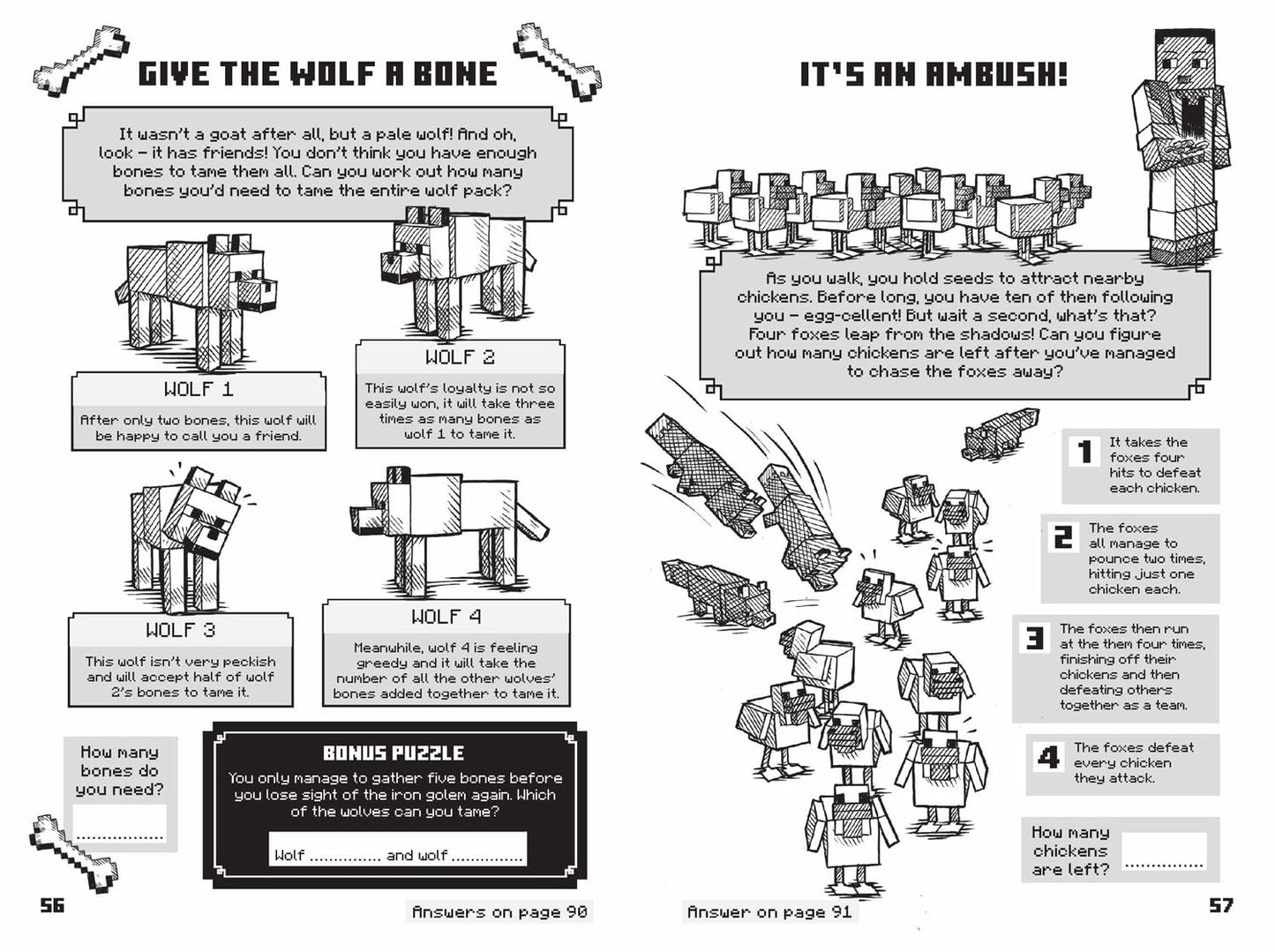 Minecraft Brain Games: Solve Over 90 Puzzles!