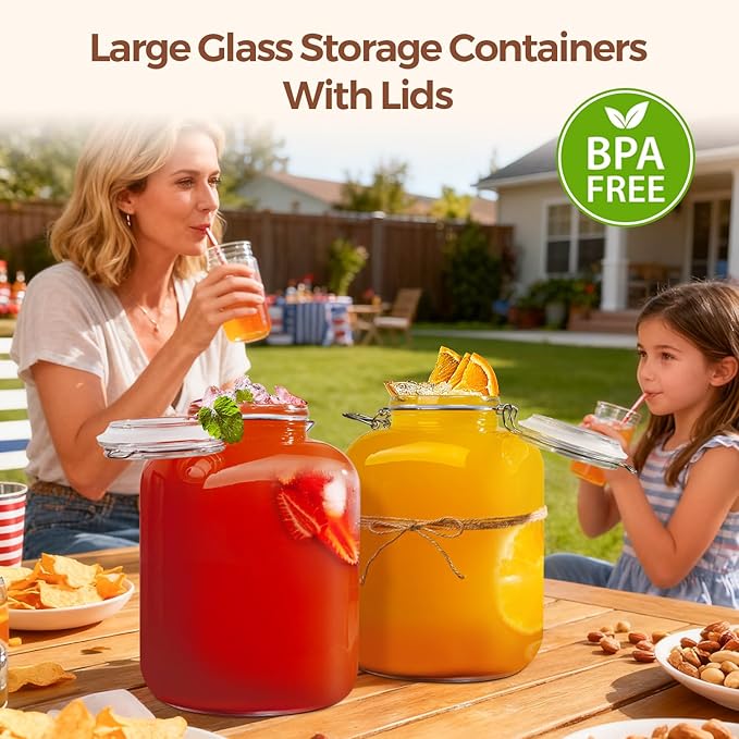 ComSaf 1.1 Gallon Glass Jar